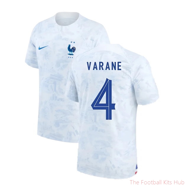 2022-2023 France Away Shirt (VARANE 4)-unisoccer store